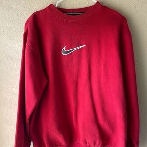 Vintage Nike red Crewneck, Good condition minor discoloration(See pics) Size L